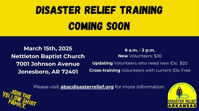 Disaster Relief Training in Jonesboro, AR