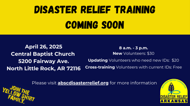 Disaster Relief Regional Training in North Little Rock